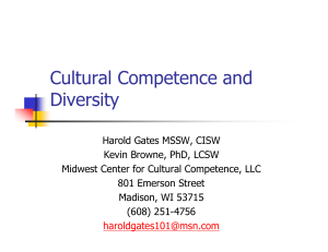 Cultural Competence and Diversity