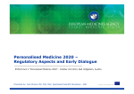 Personalised Medicine 2020 – Regulatory Aspects and