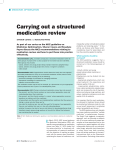 Carrying out a structured medication review