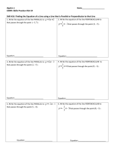 Skill #17: Modeling Linear Functions from Data and Word