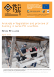 Analysis of legislation and practice of hunting in some EU countries