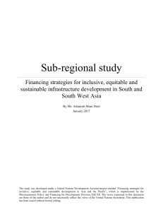Sub-regional study - United Nations ESCAP