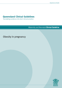 Guideline: Obesity in pregnancy
