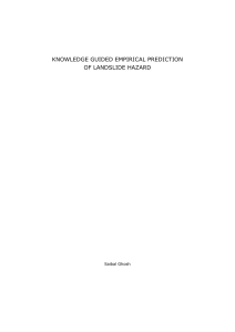 knowledge guided empirical prediction of landslide hazard