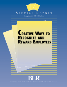 creative ways to recognize and reward employees