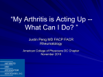 My Arthritis is Acting Up -- What Can I Do?