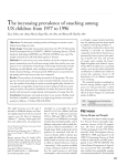 The increasing prevalence of snacking among US children from