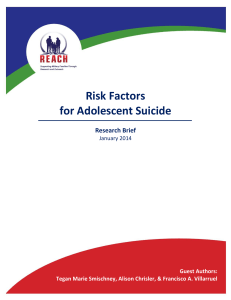 Risk Factors for Adolescent Suicide