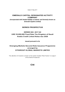 emerald capital designated activity company series prospectus