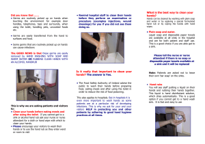 Hand Hygiene Patient Leaflet