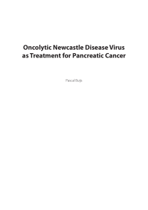 Oncolytic Newcastle Disease Virus as Treatment for Pancreatic
