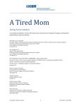 A Tired Mom - American Association of Colleges of Osteopathic