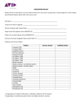 Code Red Data Harvest Please fill this out and attach it to your AVID