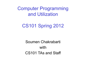 CS101 Spring 2012 LHC32