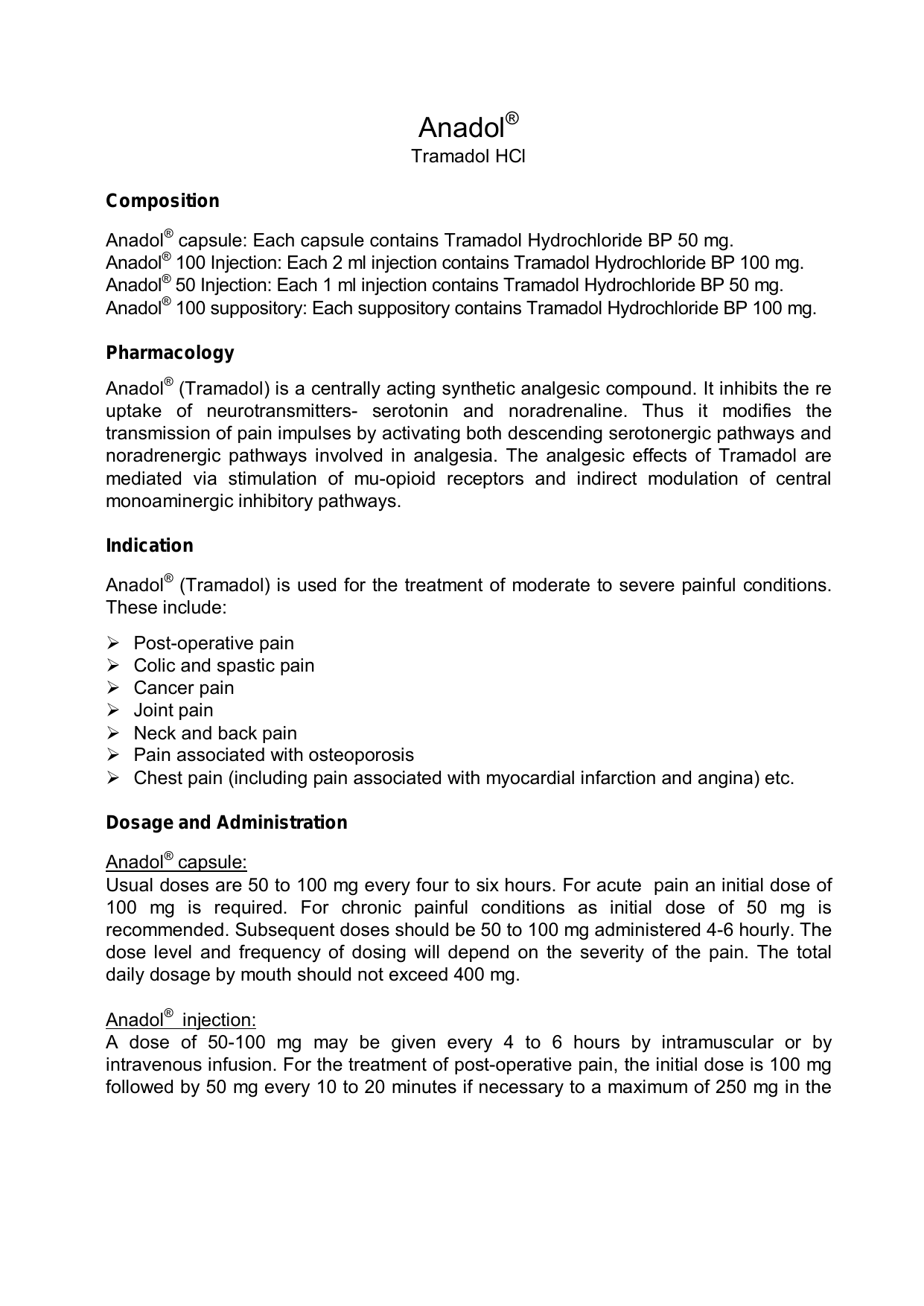 Anadol Square Pharmaceuticals Ltd Anadol Square Pharmaceuticals Ltd