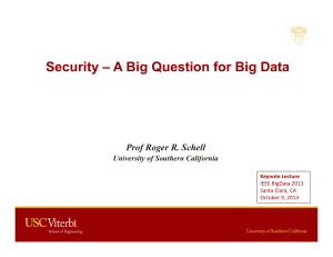 Security – A Big Question for Big Data