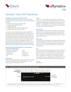 VersaTaq™ Direct PCR Polymerase