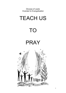 teach us to pray - Diocese of Leeds