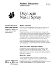 Oxytocin Nasal Spray - UWMC Health On-Line