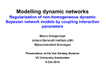 Bayesian regularization of non-homogeneous dynamic Bayesian