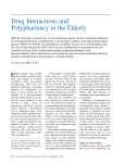 Drug Interactions and Polypharmacy in the Elderly
