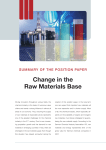 Change in the Raw Materials Base