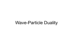 Wave Particle Duality File