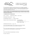 CURRICULUM COMMITTEE COURSE PROPOSAL FORM