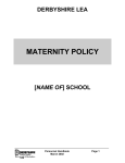 maternity policy - Derbyshire Federation NASUWT