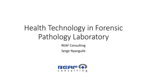 Health Technology in Forensic Pathology Laboratory