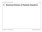 6 Numerical Solution of Parabolic Equations