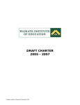 WIE Charter 2005/07 - Waikato Institute of Education