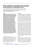 Nuclear Localization of the Parafibromin Tumor Suppressor Protein