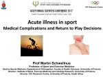 Acute illness in sport, Medical Complications and Return to Play