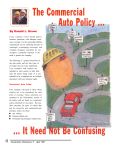 The Commercial Auto Policy...It Need Not Be Confusing