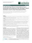 Accelerated hand bone mineral density loss is associated - VU-dare