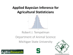 Applied Bayesian Inference for Agricultural Statisticians