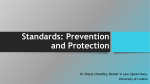 Standards: Prevention and Protection