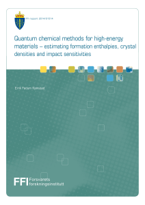 Quantum chemical methods for high-energy