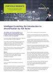 An introduction to diversification by risk factor PORTFOLIO INSIGHTS