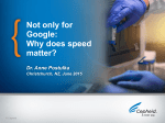 Not Only for Google. Why Does Speed matter - Dr