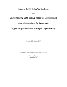 PDL Back-up Policy - Panjab Digital Library