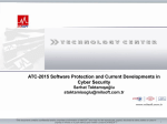 ATC-2015 Software Protection and Current Developments in Cyber