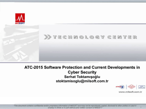 ATC-2015 Software Protection and Current Developments in Cyber
