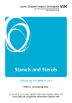 Stanols and sterols - University Hospitals Birmingham NHS
