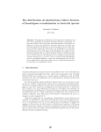 The distribution of substitutions reflects features of homologous