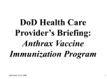 Anthrax Medical Personnel Brief