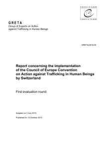 Report concerning the implementation of the Council of Europe