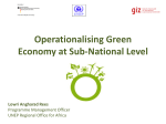 Operationalizing Green Economy Transition in Africa