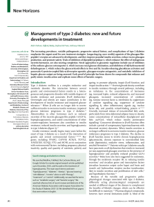 Management of type 2 diabetes: new and future developments in